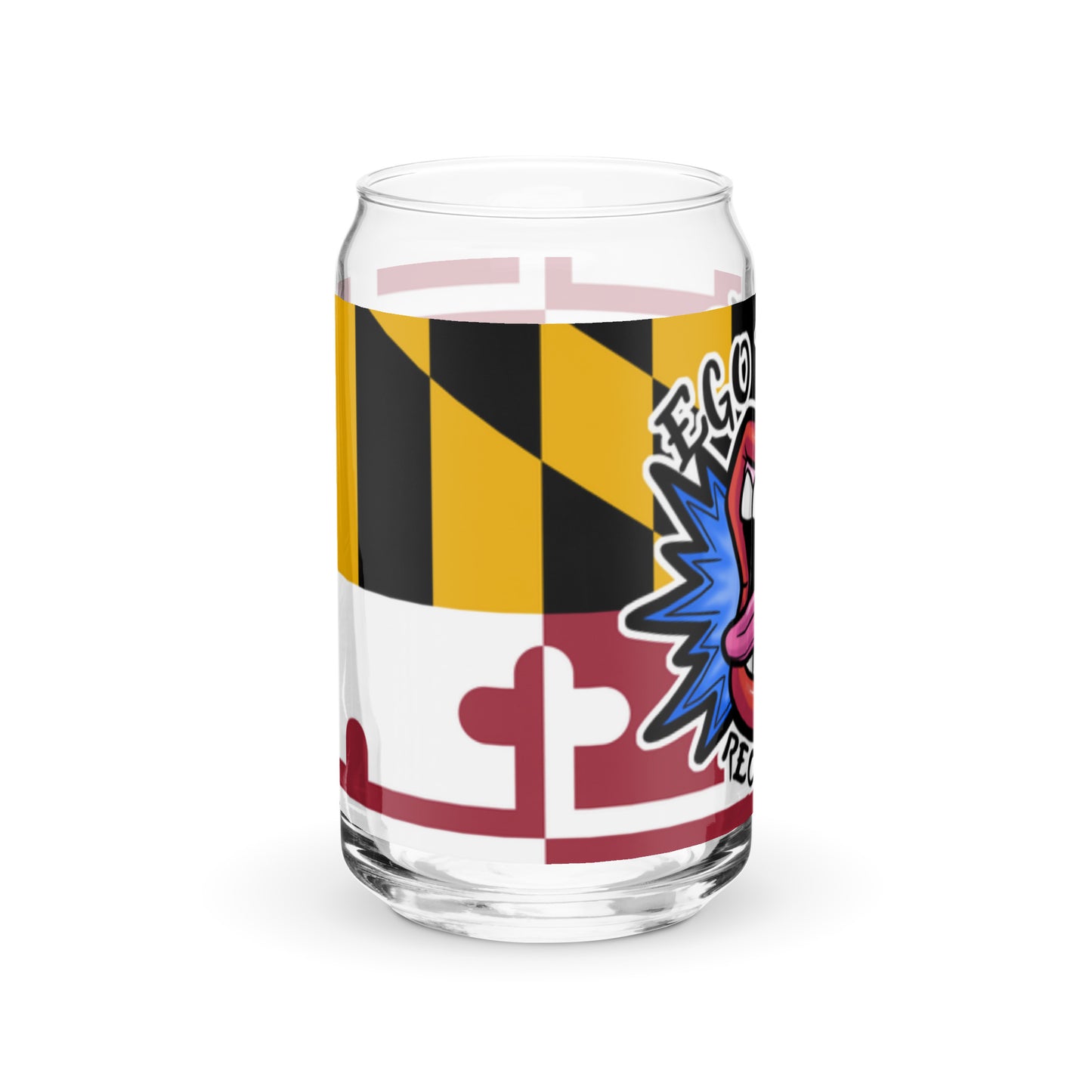 Ego Trip Records Can-shaped glass