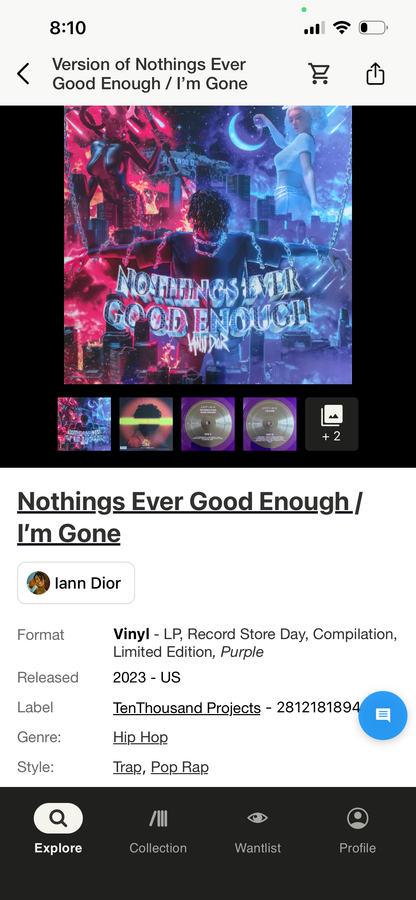 Ian Dior-Nothings Ever Good Enough, I’m Gone